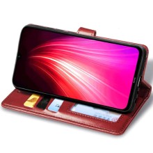 Кожаный чехол книжка GETMAN Gallant (PU) для Xiaomi Poco F5 Pro – Красный