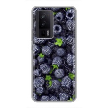 Чехлы с Фруктами для Xiaomi POCO F5 Pro (VPrint) (Ежевика)