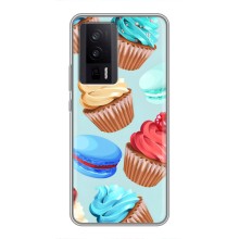 Чехлы с Фруктами для Xiaomi POCO F5 Pro (VPrint) (Кексики)