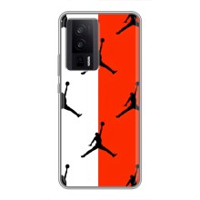 Чехлы для Xiaomi POCO F5 Pro - с картинкой JORDAN (AlphaPrint) (Лого Джордан)
