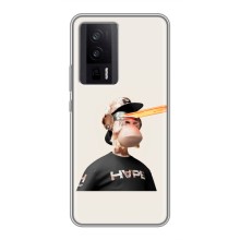 Чехлы с Обезьянами NFT для Xiaomi POCO F5 Pro (AlphaPrint) (обезьяна NFT в очках)