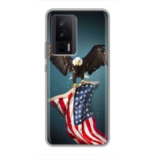 Чохол Прапор USA для Xiaomi POCO F5 Pro (Орел і прапор)