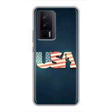 Чохол Прапор USA для Xiaomi POCO F5 Pro (USA)