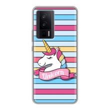 Чехол для Поко Ф5 Про - (Единорожки - Новинки) (AlphaPrint) (Unicorn)