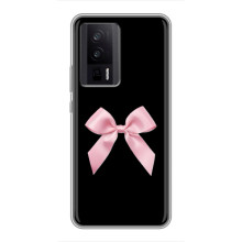 Чехол банты для Xiaomi POCO F5 Pro – Бант на черном