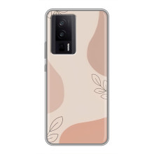Чехол цветочный дизайн для Xiaomi POCO F5 Pro – Коричневый фон