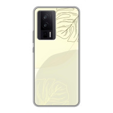 Чехол цветочный дизайн для Xiaomi POCO F5 Pro – Зелёный фон