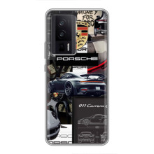 Чохол з авто Порше для Xiaomi POCO F5 Pro – Колаж Порше