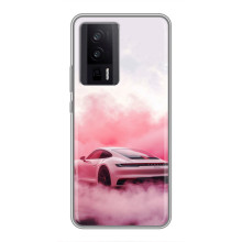 Чохол з авто Порше для Xiaomi POCO F5 Pro – Рожевий Порше