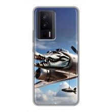 Чехол с мемом Тралалело тралала на Xiaomi POCO F5 Pro (Бомбардиро крокодило)