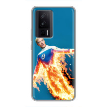 Чохол з принтом Фантастична четвірка для Xiaomi POCO F5 Pro – Людина-факел