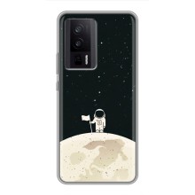 Космические Чехлы для Поко Ф5 Про (VPrint) (На луне)