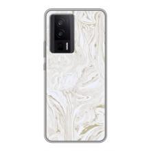 Мраморный чехол на Xiaomi POCO F5 Pro (VPrint) (Белый мрамор)