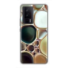 Мраморный чехол на Xiaomi POCO F5 Pro (VPrint) (Радужный Мрамор)