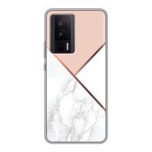 Мраморный чехол на Xiaomi POCO F5 Pro (VPrint) (Тройной мрамор)