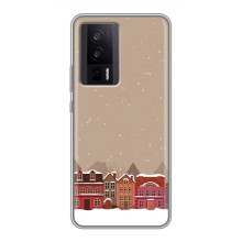 Новогодние, Праздничные Чехлы для Xiaomi POCO F5 Pro - 2024 год (Зимний город)