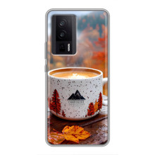 Чехол с уникальным дизайном «Осень с кофе» для Xiaomi POCO F5 Pro – Кофе на природе