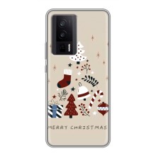 Рождественские Чехлы для Xiaomi POCO F5 Pro (VPrint) (Merry Christmas)