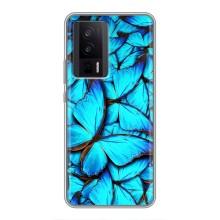 Силиконовый бампер с картинкой животных для Xiaomi POCO F5 Pro (Крылья бабочек)