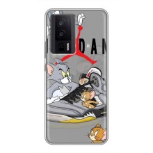 Силиконовый Чехол Nike Air Jordan на Поко Ф5 Про – Air Jordan