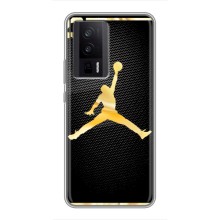 Силиконовый Чехол Nike Air Jordan на Поко Ф5 Про – Джордан 23