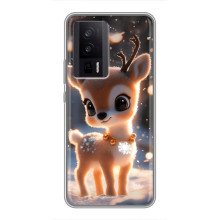 Яркий чехол для Xiaomi POCO F5 Pro с Зимними Оленятами – Оленёнок