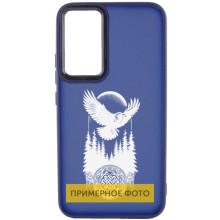 Накладка Oprint Скандинавия White для Xiaomi Poco F5 / Note 12 Turbo – Navy Blue