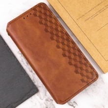 Шкіряний чохол книжка GETMAN Cubic (PU) для Xiaomi Poco F5 / Note 12 Turbo – Коричневий