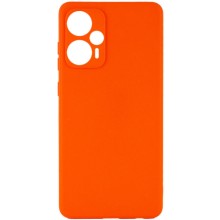 Силиконовый чехол Candy Full Camera для Xiaomi Poco F5 / Note 12 Turbo – Оранжевый