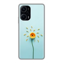 Чехлы с Цветами для Xiaomi POCO F5 (VPrint) (Желтый цветок)