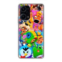 Чехлы Brawl Stars для Xiaomi POCO F5 (AlphaPrint)