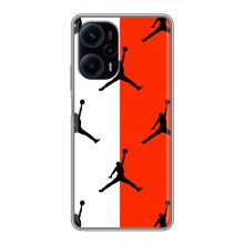 Чохли для Xiaomi POCO F5 - з картинкою JORDAN (AlphaPrint) (Лого Джордан)