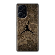 Чохли для Xiaomi POCO F5 - з картинкою JORDAN (AlphaPrint) (Logo Jordan)