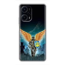 Чехлы с картинкой ЗСУ для Xiaomi POCO F5 (AlphaPrint) (Солдат ЗСУ)