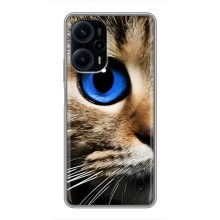 Чехлы с Котиками для Xiaomi POCO F5 (VPrint) (Глаз кота)