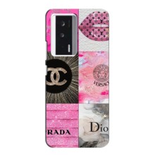 Чехол (Dior, Prada, YSL, Chanel) для Xiaomi POCO F5 (Модница)