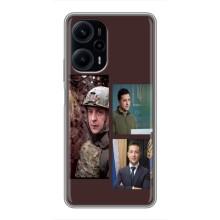 Чехол для Xiaomi POCO F5 (AlphaPrint - с принтом Зеленского) – Президент