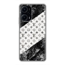 Чехол Стиль Louis Vuitton на Xiaomi POCO F5 (LV на белом)