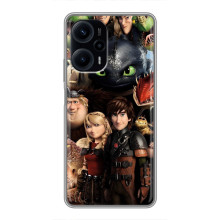 Чехол как приручить дракона на Xiaomi POCO F5 (Персонажи дракона)