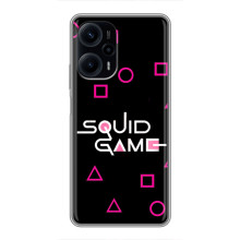 Чехол Гра в кальмара для Xiaomi POCO F5 – Логотип игры кальмара