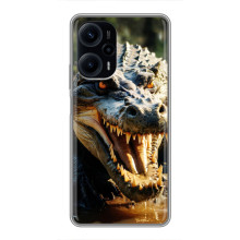 Чехол с картинкой «Хищники» для Xiaomi POCO F5 – Крокодил