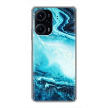 Мраморний чехол на Xiaomi POCO F5 (VPrint) (Блакитний мрамор)