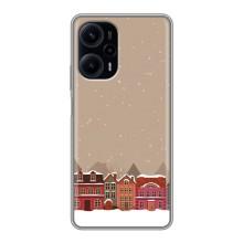 Новогодние, Праздничные Чехлы для Xiaomi POCO F5 - 2024 год (Зимний город)