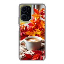 Чехол с уникальным дизайном «Осень с кофе» для Xiaomi POCO F5