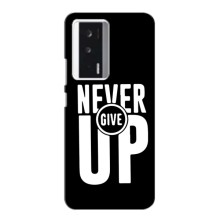 Силиконовый Чехол на Xiaomi POCO F5 с картинкой Nike (Never Give UP)