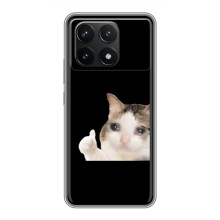 Бампер с принтом Мемы для Xiaomi POCO F6 Pro (Кот в слезах)