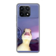 Бампер с принтом Мемы для Xiaomi POCO F6 Pro (Утка)