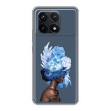 Чехлы (ART) Цветы на Xiaomi POCO F6 Pro (VPrint) (Квіти на голові)