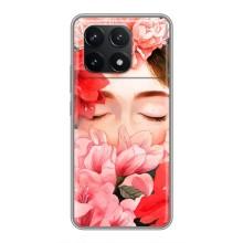 Чехлы (ART) Цветы на Xiaomi POCO F6 Pro (VPrint) (Очі в квітах)