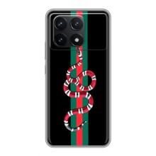 Чехлы Бренд GUCCI для Xiaomi POCO F6 Pro – Змей Гуччи